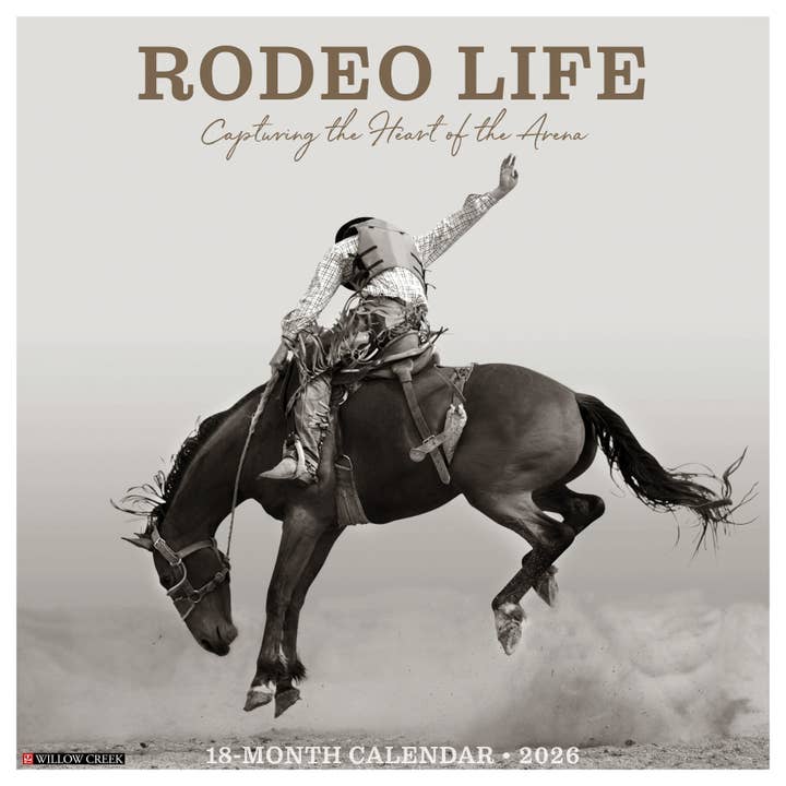 Rodeo Life 2026 Wall Calendar for wholesale by Willow Creek Press & Gifts