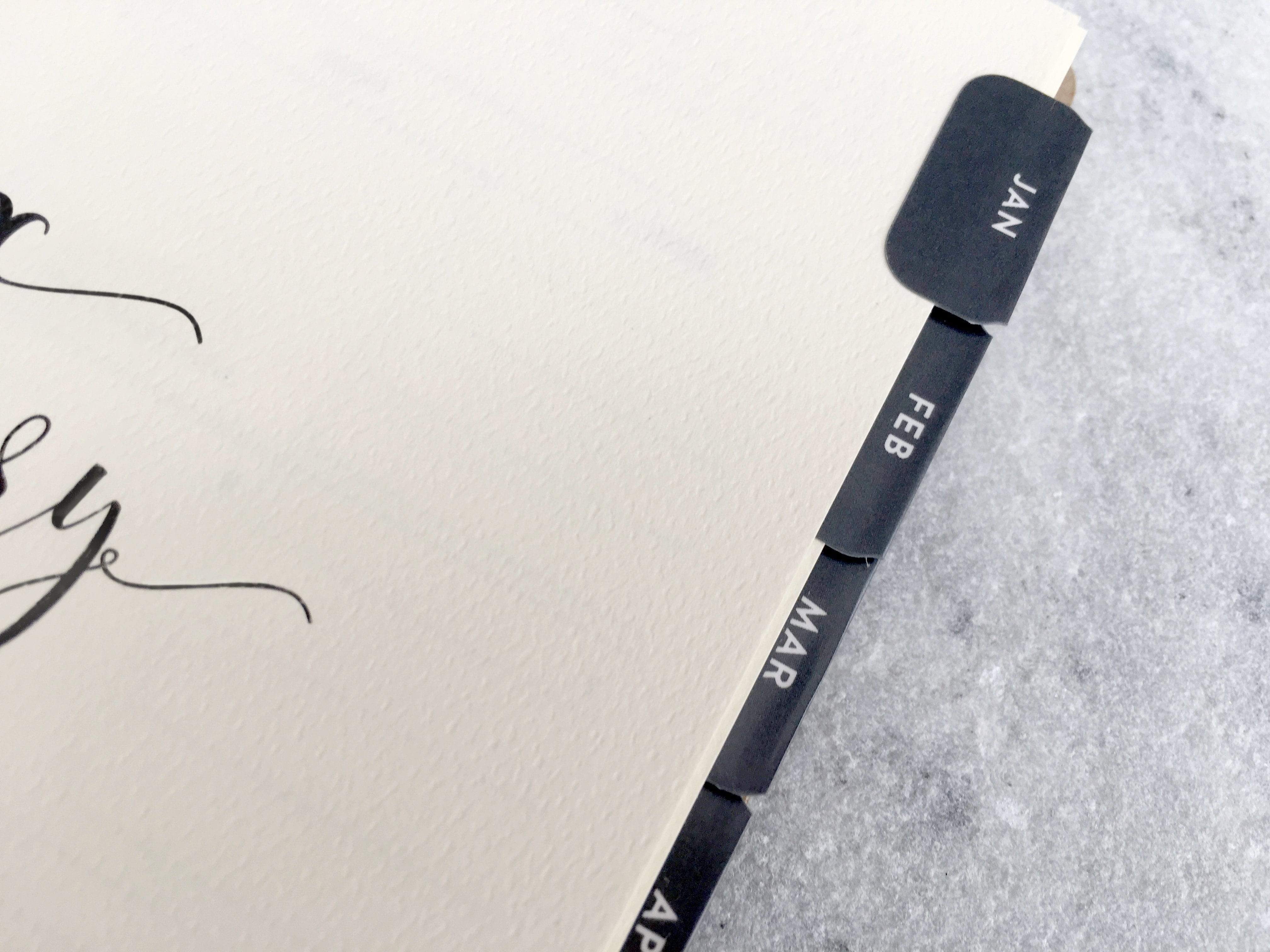 Favorite Story - Vente Agendas - Onglets de planificateur - Noir1