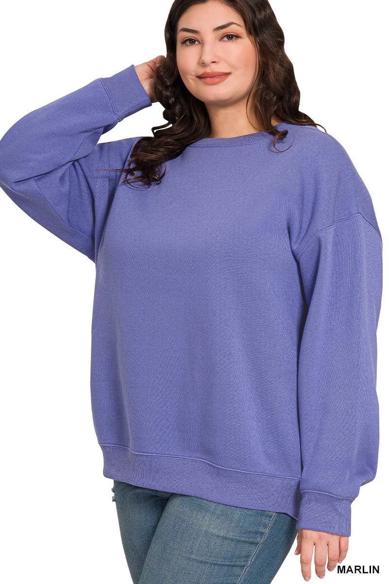 42POPS - Vendita all'ingrosso Felpa - Donna - Felpe girocollo in pile Plus2