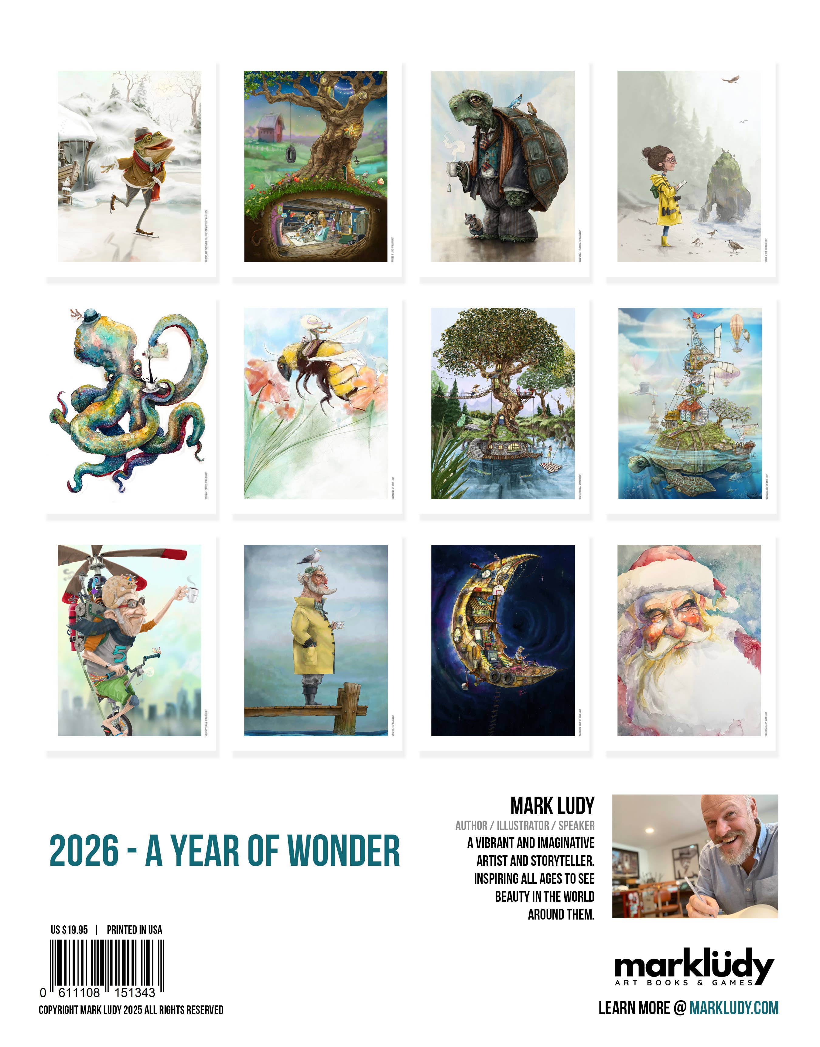 Mark Ludy Art Books & Games - Wholesale Calendar - 2026 Calendar | A Year of Wonder4