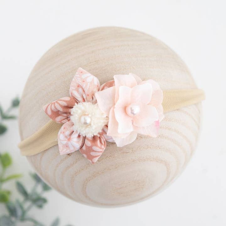 Haarband met bloemen - Hoofdband voor meisjes - Hoofdband - Hoofdband voor baby's voor wholesale door Girls' Dream