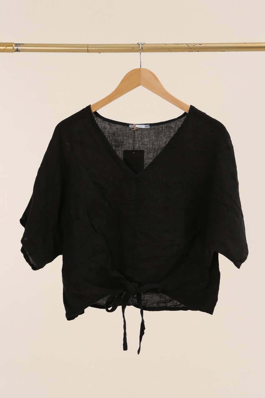 LÉA & LUC - Wholesale Overhemd met knopen - Dames - 100% linnen blouse met korte mouwen REF. 2507111