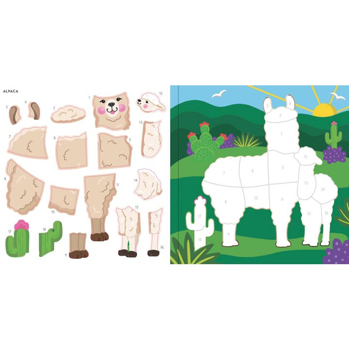 Peter Pauper Press - Wholesale Sticker - Kids & Baby - My First Color-by-Sticker Book -- Furry Friends
