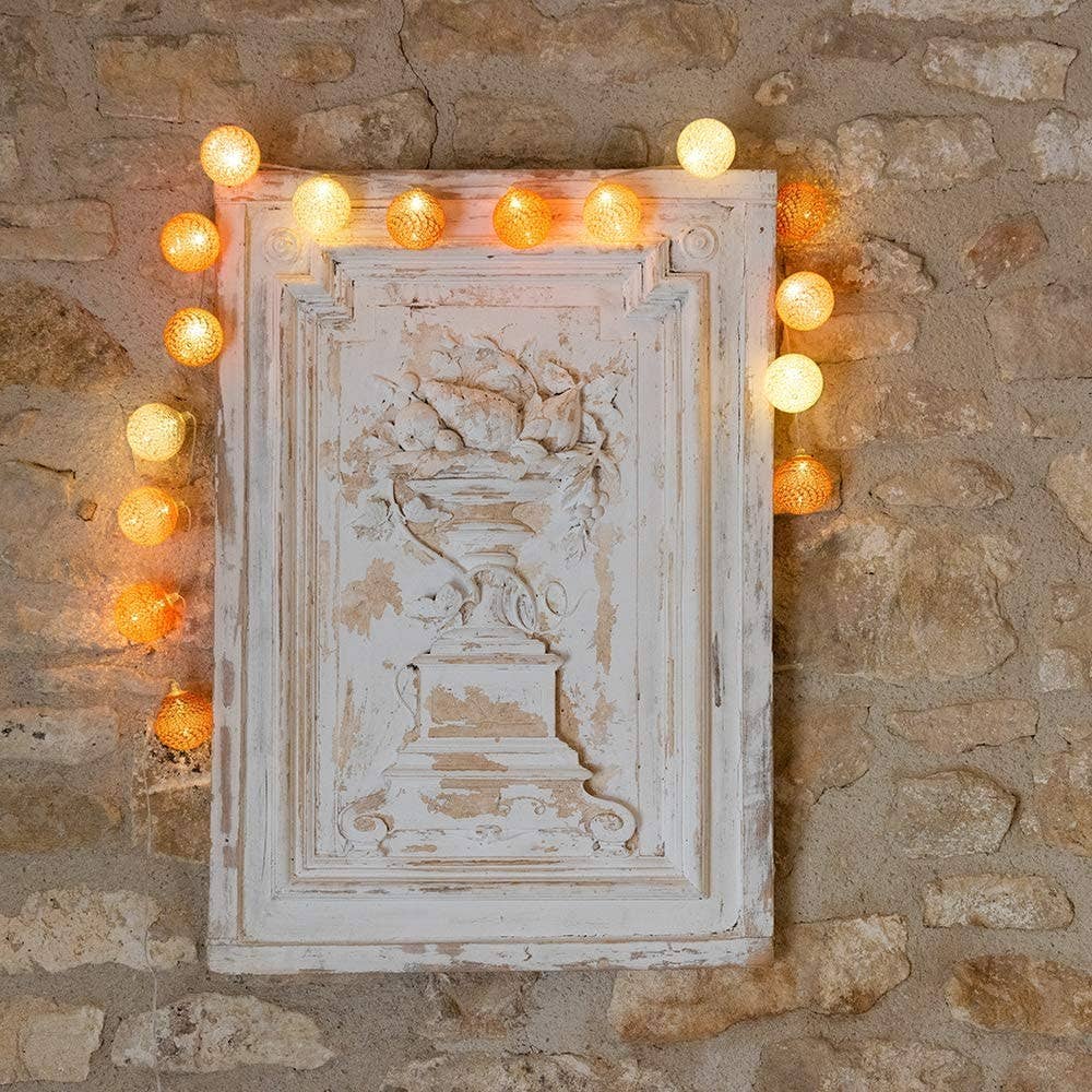 Guirled – Luzes de corda por atacado – Luz de bola de algodão Otoman Classic LED Garland1