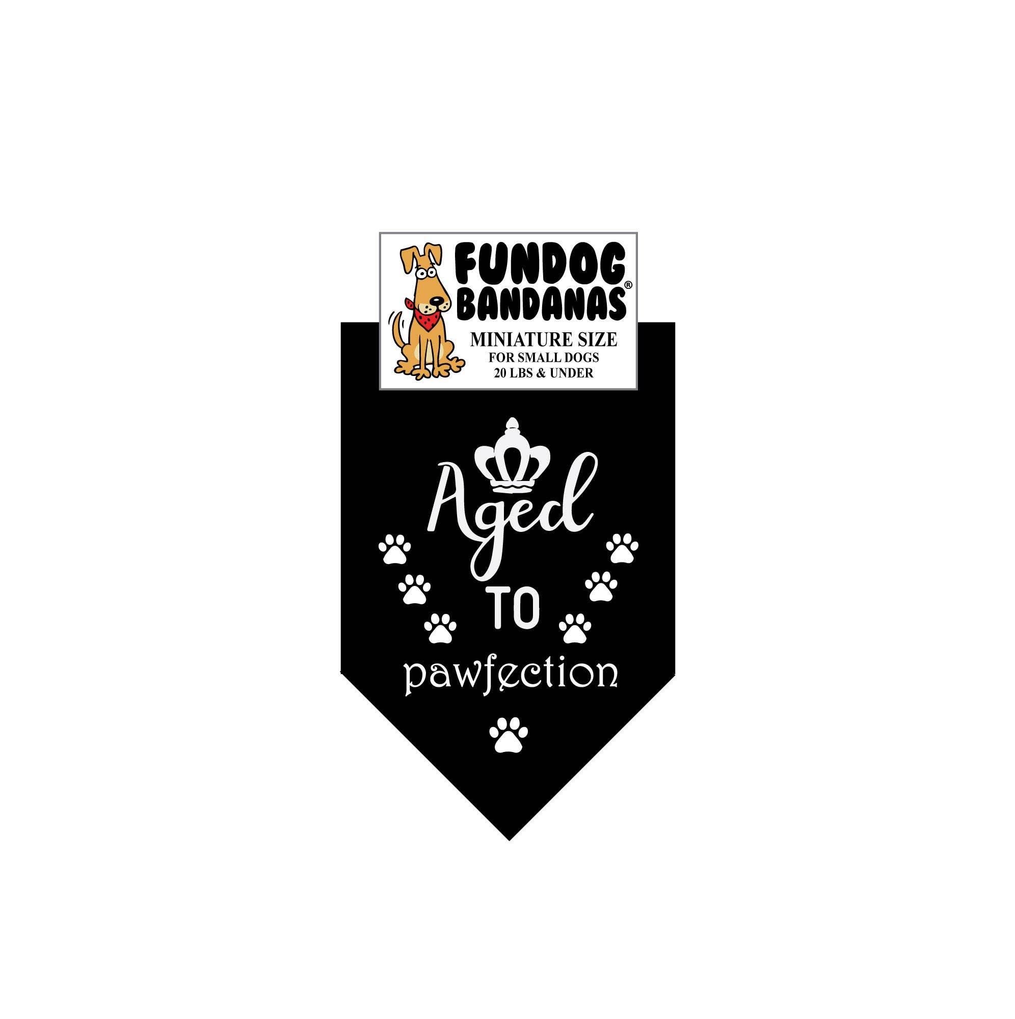 Assorted Colors 5 Pack - Aged to Pawfection Dog Bandanas for wholesale on Faire7