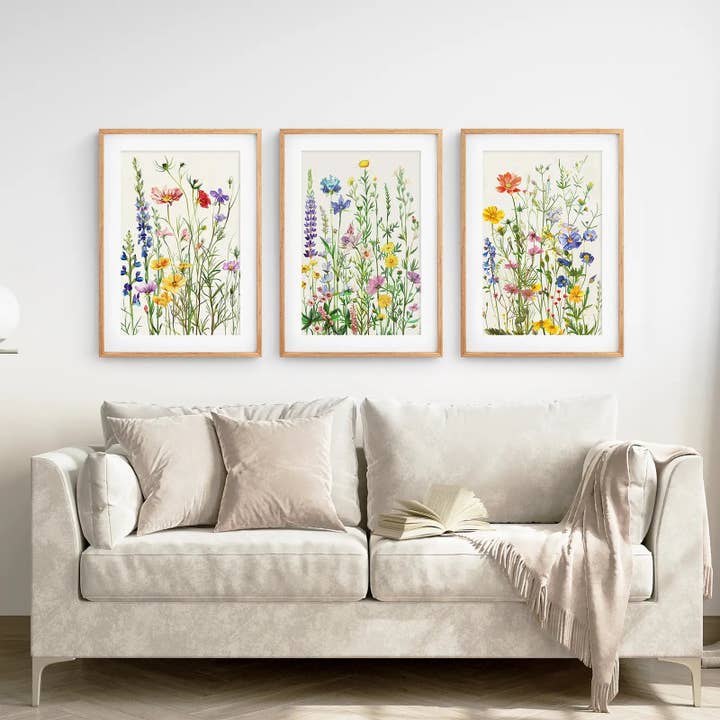 Art Lane - Wholesale Art Print - Wildflower Floral Wall Art. Watercolor Print6