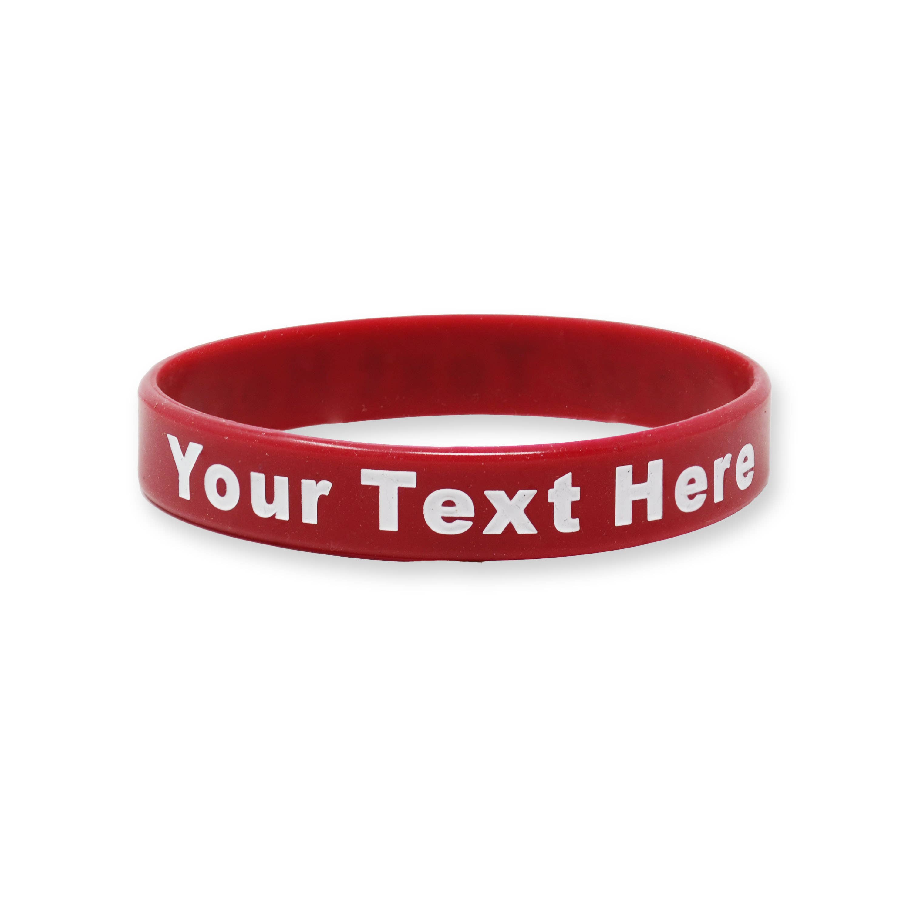 RapidWristbands - Vendita all'ingrosso Polsiere - Confezione da 200 - Solid - Braccialetti personalizzati in silicone iniettato con inchiostro19