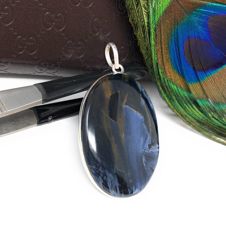 Natuurlijke Sterling Zilveren Pietersite hanger, Echte edelsteen hanger, Tijgeroog sieraden, Groothandel hanger voor doe-het-zelf sieraden maken voor wholesale door Akstar Gems