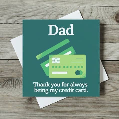 Roligt farsdagskort - Bästa pappas humorhälsning - Unik för wholesale av Littlepapertrailco