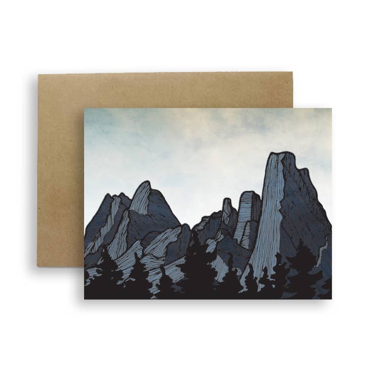 Spires Greeting Card for wholesale by Red Umbrella Designs