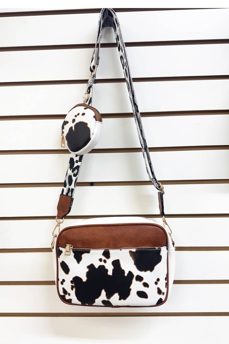 DESHENG ENTERPRISE - Wholesale Crossbody Bag - Women's - COW PRINT HANDBAG WIHT COIN PURSE 0