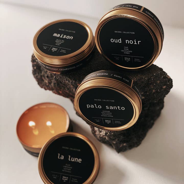 Encens Collection Sample Pack, Travel Size Candle Samples for wholesale by Smelle Scent Co.