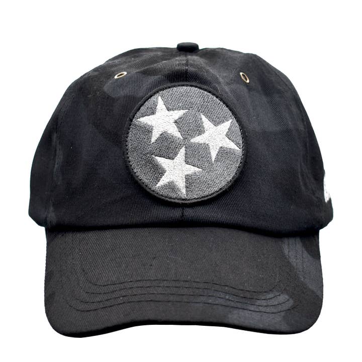 Nashville Cap - Black Camo and Stars for wholesale by MID-SOUTH PRODUCTS