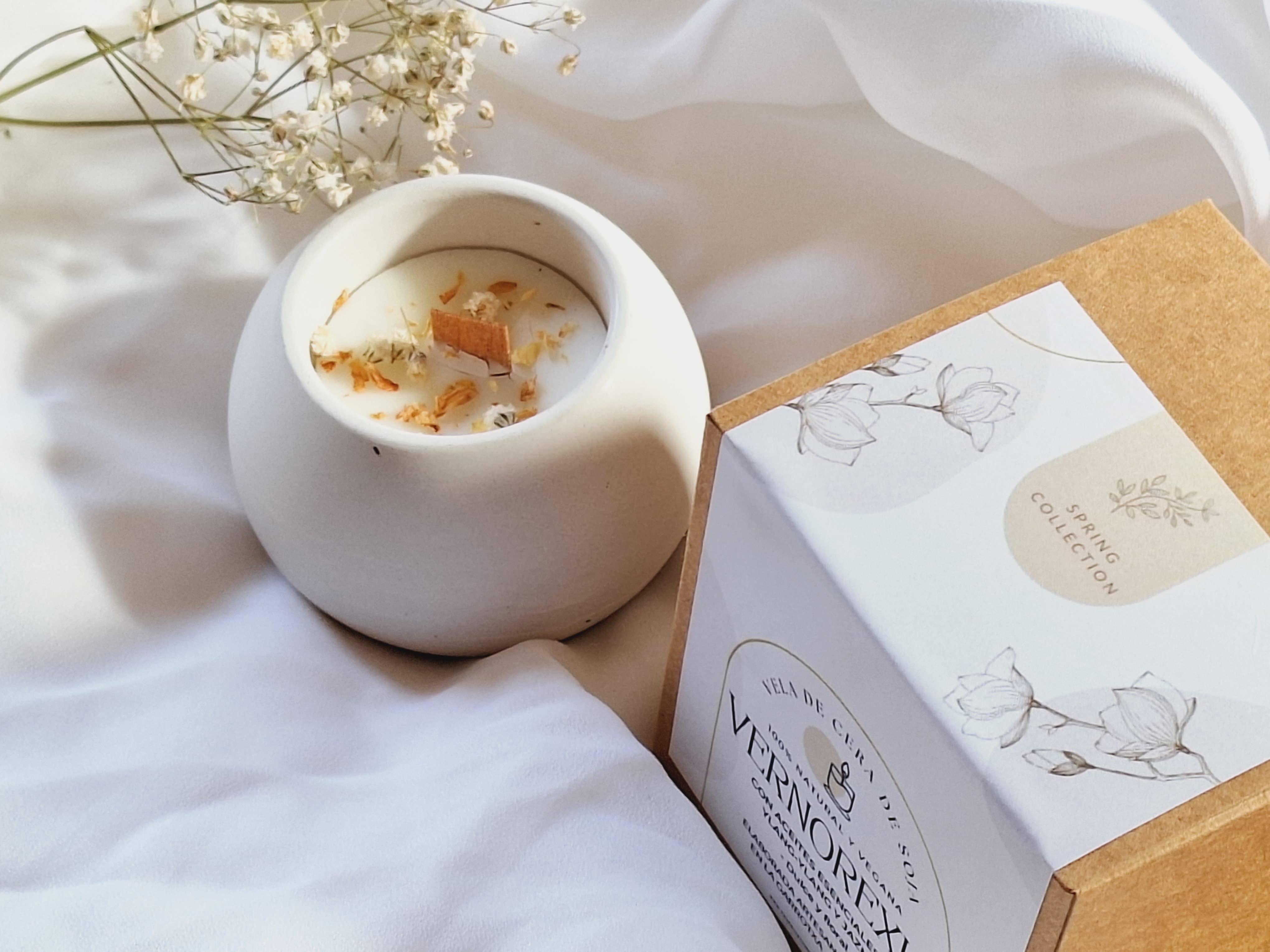 Your Nice Things - Candles - - Wholesale Jar/filled candle - Soybean candle round ylang-ylang and jasmine cement jar3