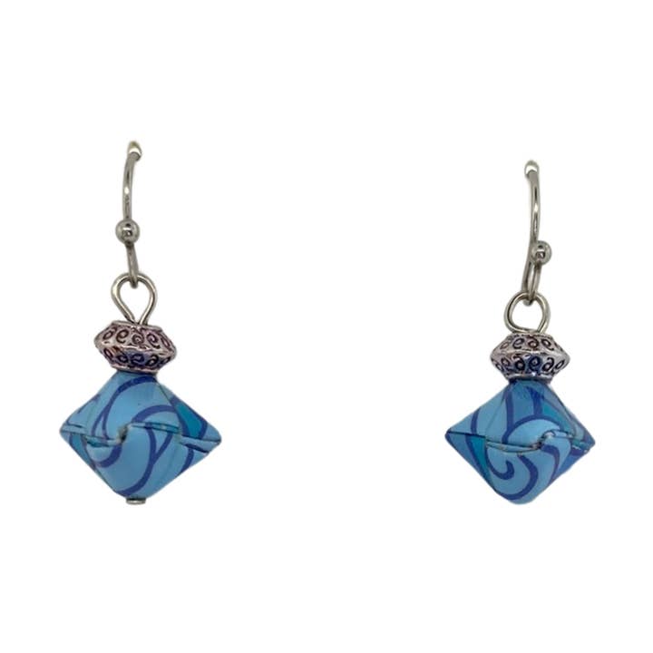 Origami Earrings (Water Resistant) - The Katherine for wholesale by Paper Moon Origami Co.