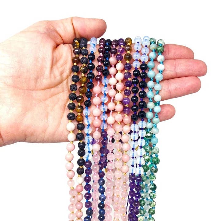 Crystal Mala Necklace DIY Just add a pendant Jewelry Making for wholesale by Rock Paradise
