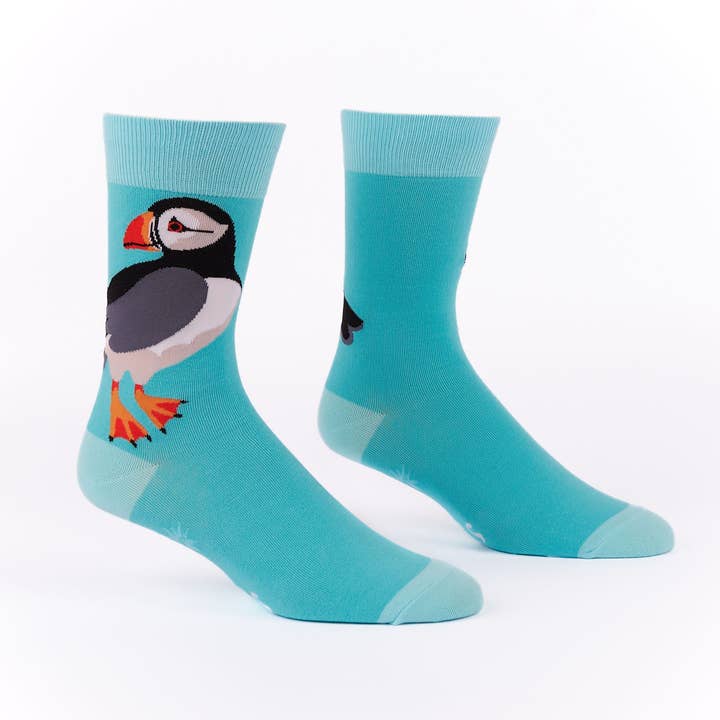 Puffin Awesome Crew Socks for wholesale by Sock it To Me