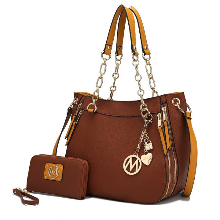MKF Collection - Wholesale Shoulder Bag - Women's - MKF Lina Shoulder Handbag with Wristlet Wallet Women Purse