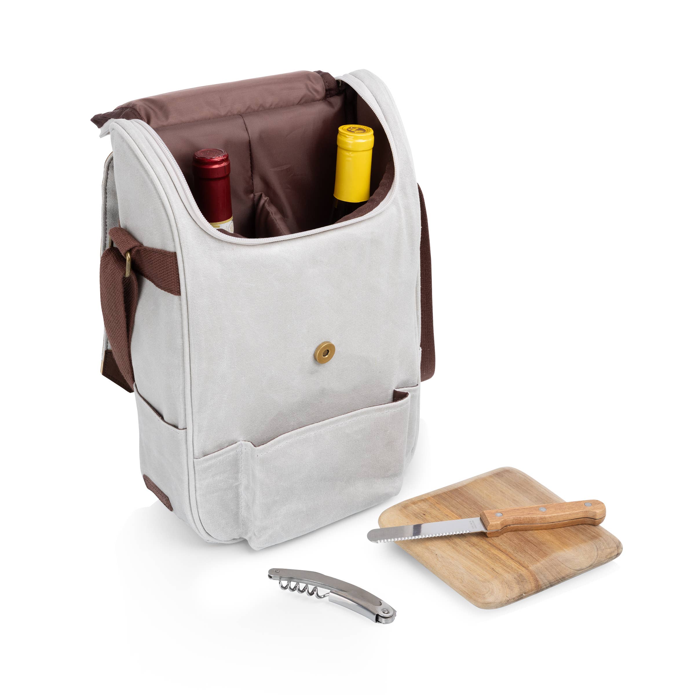 Picnic Time Family of Brands - Wholesale Cooler/Cooler Bag - 2 Bottle Insulated Wine & Cheese Cooler w/ Cheese Kit11