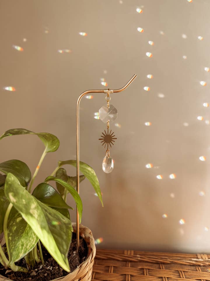 Plant Stake | Suncatcher + Sun Charm | Houseplant Accessory for wholesale by Meraki The Studio Co.