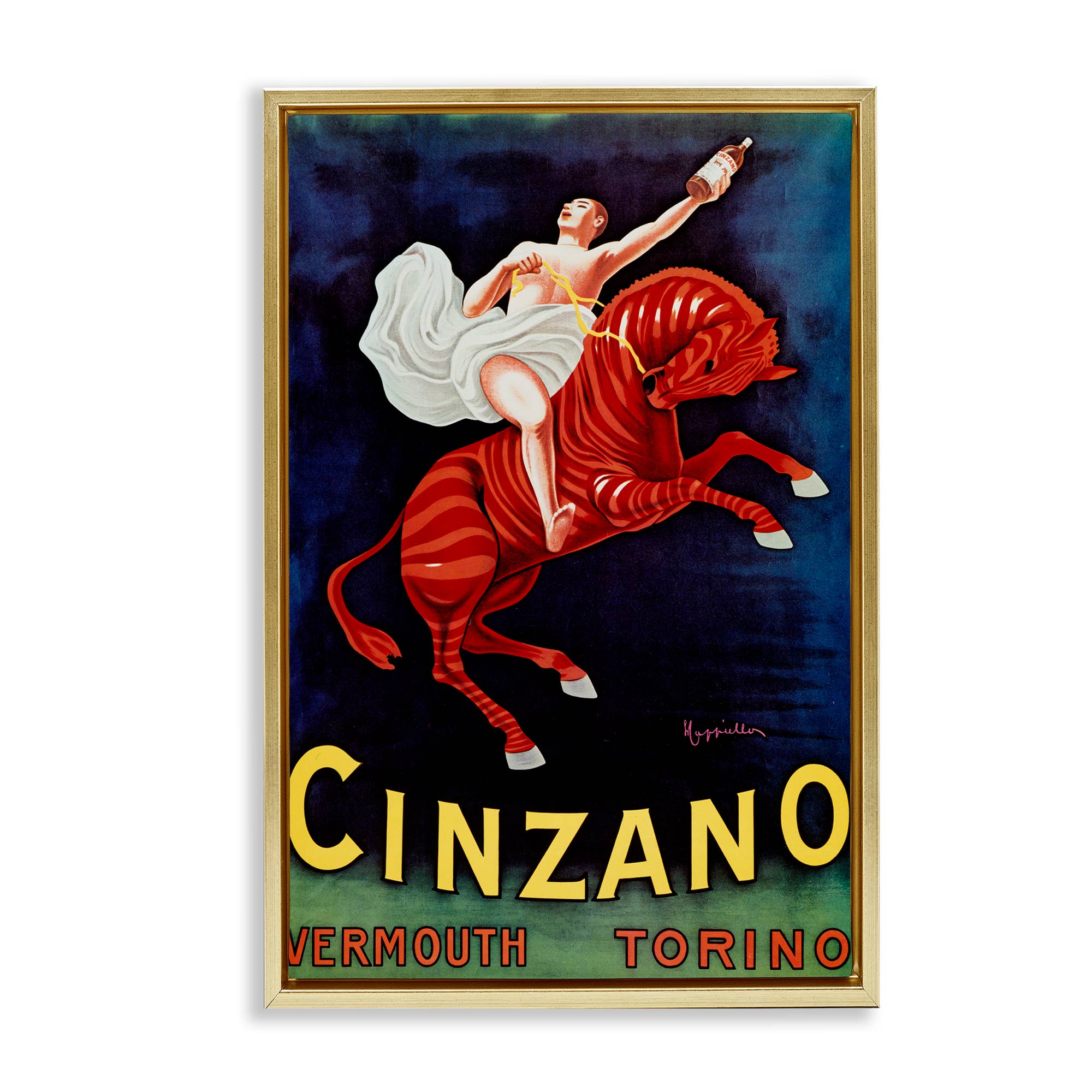 Stupell Industries - Wholesale Wall Sign - Cinzano Wine Advertisement - Framed Wall Art24