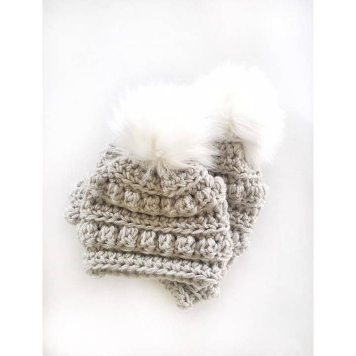 Linen Bobble Beanies for wholesale by I’m in the Loop