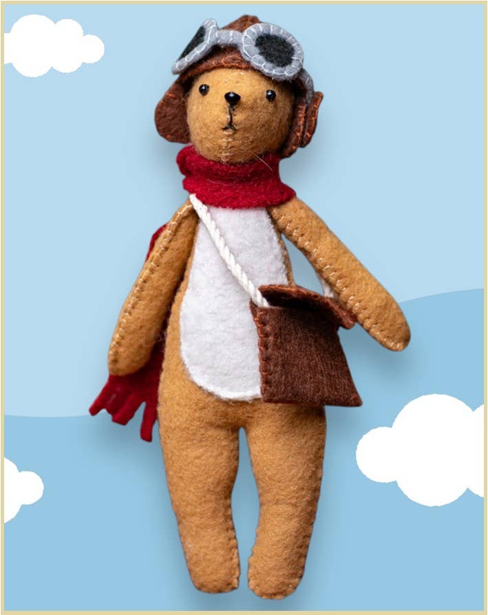 Genius Premium Craft - Wholesale Knutselnaai-set - Vilt Konijn Naaien & Vilten Kit – Pilotenhoed Uitvoering12