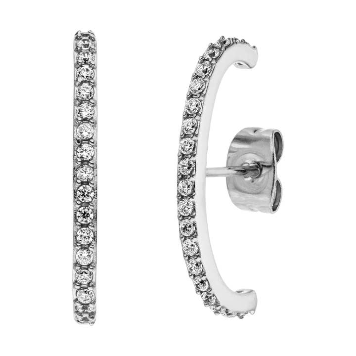 Schmuckgroßhandel - Wholesale Huggie Earrings - Glow Bow Stud Earrings | 18K Gold Plated3