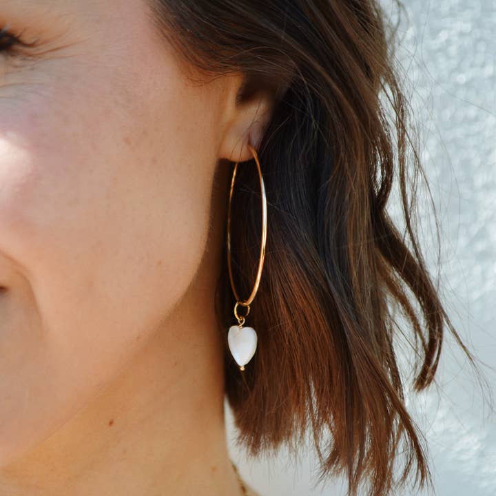 Anna Janelle Jewelry – wholesale Individual charm/pendant – Pearly Heart Drop2