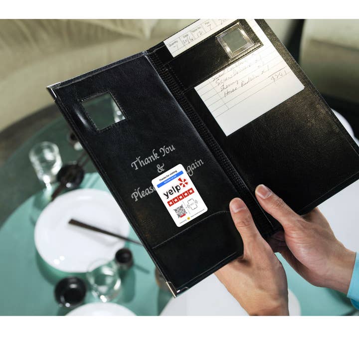Smarti Cards - Venta al por mayor Tarjeteros - Tarjeta de Reseña de Yelp - Toca o Escanea el Código QR - Mejora las Reseñas de tu Restaurante con Facilidad2