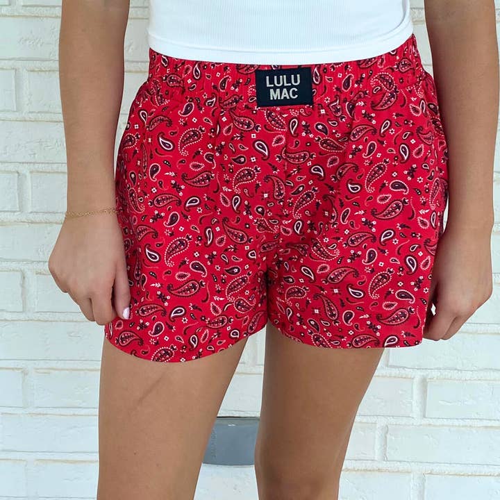 BXPS-RED PAISLEY for wholesale by Girlie Girl Originals