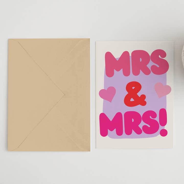 Signore e Signora A6/5x7 carta per la vendita all'ingrosso da parte di Blue Iris Designs Co