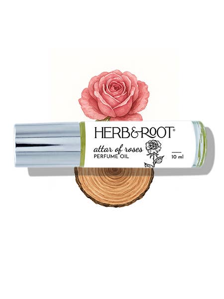 Herb & Root - Wholesale Roll-On Fragrance - Attar of Roses Perfume Oil- Rose and Sandalwood0