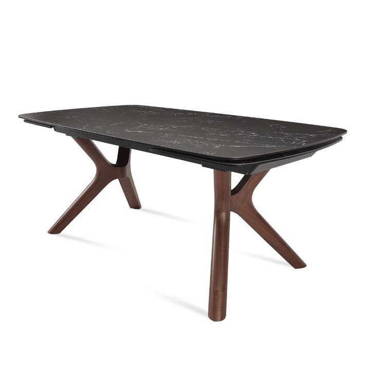 Table extensible | Plateau en céramique italienne noire Tarsos pour la vente par Your Bar Stools