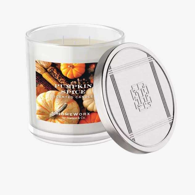 Candle Warmers Etc. Duftlampen & Kerzen - Wholesale Pot/gevulde kaars - HomeWorx geurkaars met 3 lonten 397 g pompoenkruiden
