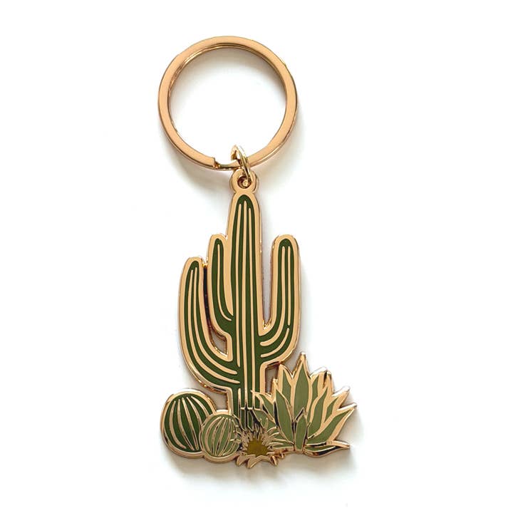 Cactus Cluster Keychain | Valentine Gifts for wholesale by Paper Anchor Co.