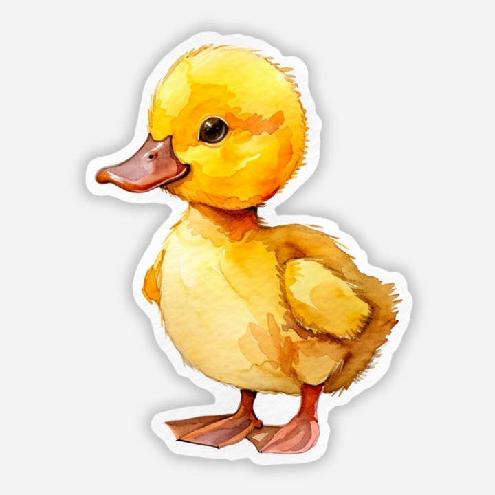 Aufkleber „Baby Duck“, Motiv: Ducky Farm Animal Homesteading für den Großhandel von CMarie Northwest