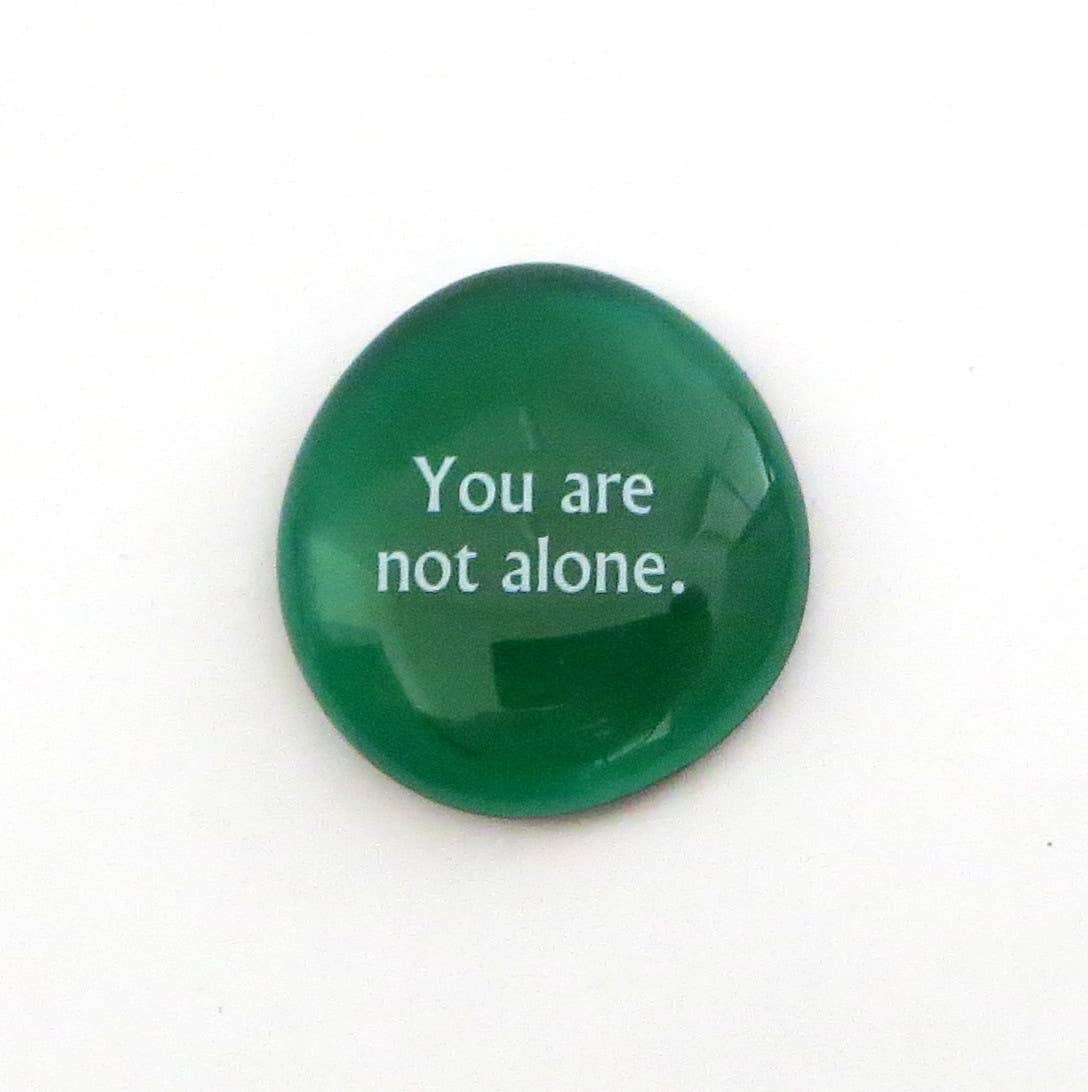 Lifeforce Glass, Inc. - Wholesale Keepsake Coin/Token - Encouragement Assortment, 100 Glass Positivity Word Stones17