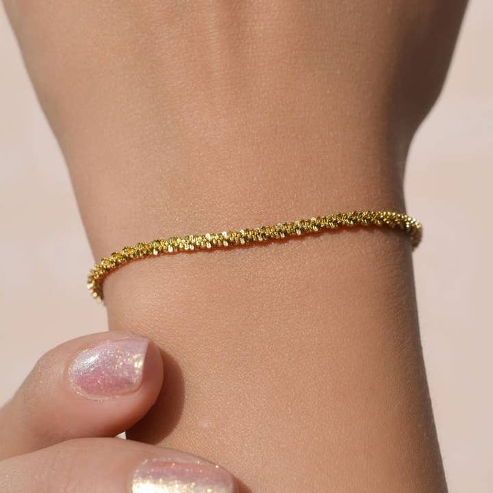 StockJWL - Wholesale Link & chain bracelet - Thin Chain Bracelet, Chain Bracelet, Gold Bracelet, Bracelet for Women, Twist Chain, Snake Chain, Thick Chain Bracelet1