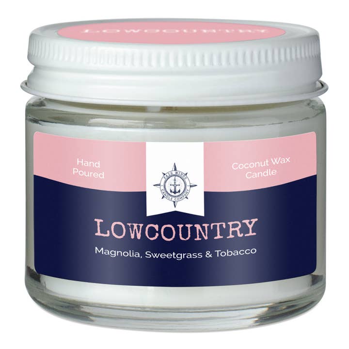 LOWCOUNTRY mini candle for wholesale by Fair Winds Candle Company