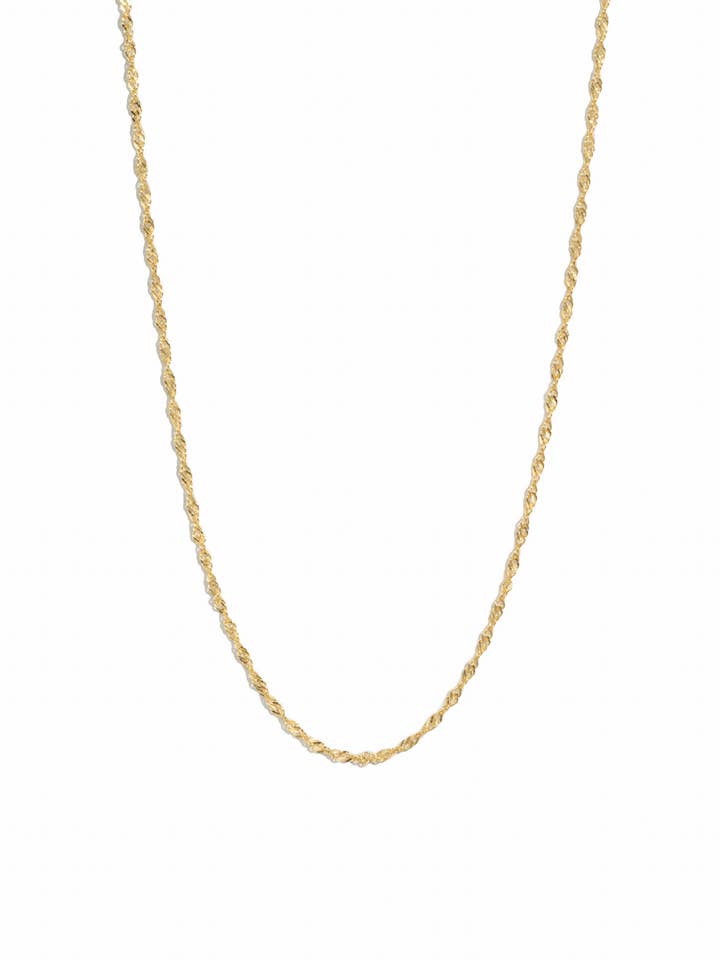 Thin Twisted Chain Necklace for wholesale by Sami Jewels