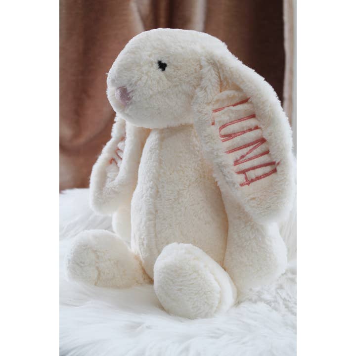 Personalized Ivory Bunny - 16" for wholesale by Seraph Custom Creations