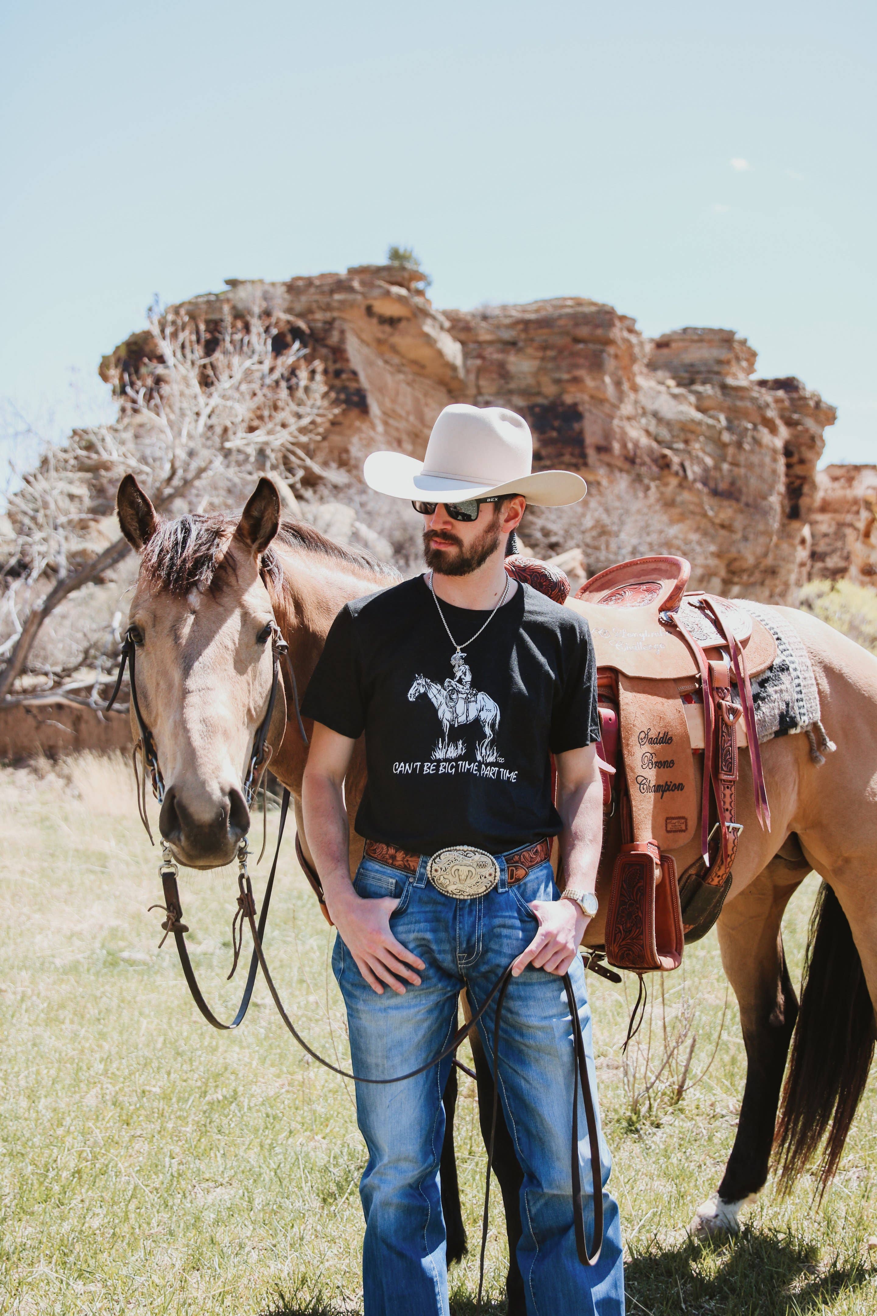 The Coyote Cowgirl - Wholesale Screen Printed T-Shirt - Men's - Big Time Men- Bulk- 156B1