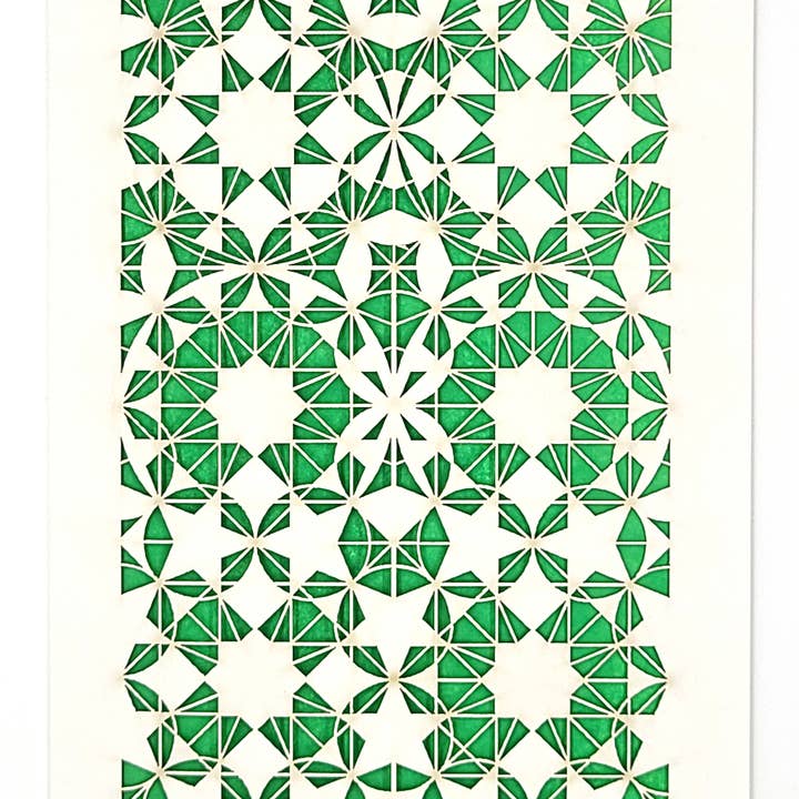 two hermanas - Wholesale Gewone wenskaart - 8-voudige Rozet - traditioneel geometrisch ontwerp10