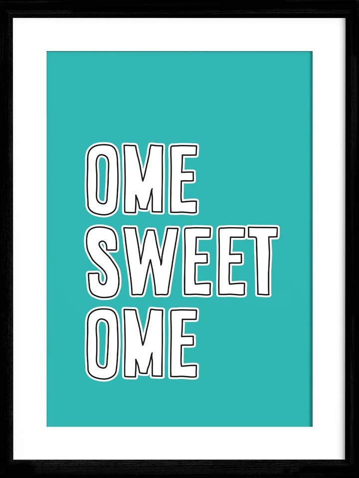 Ome Sweet Ome - Art Print for wholesale by Oh So Connie