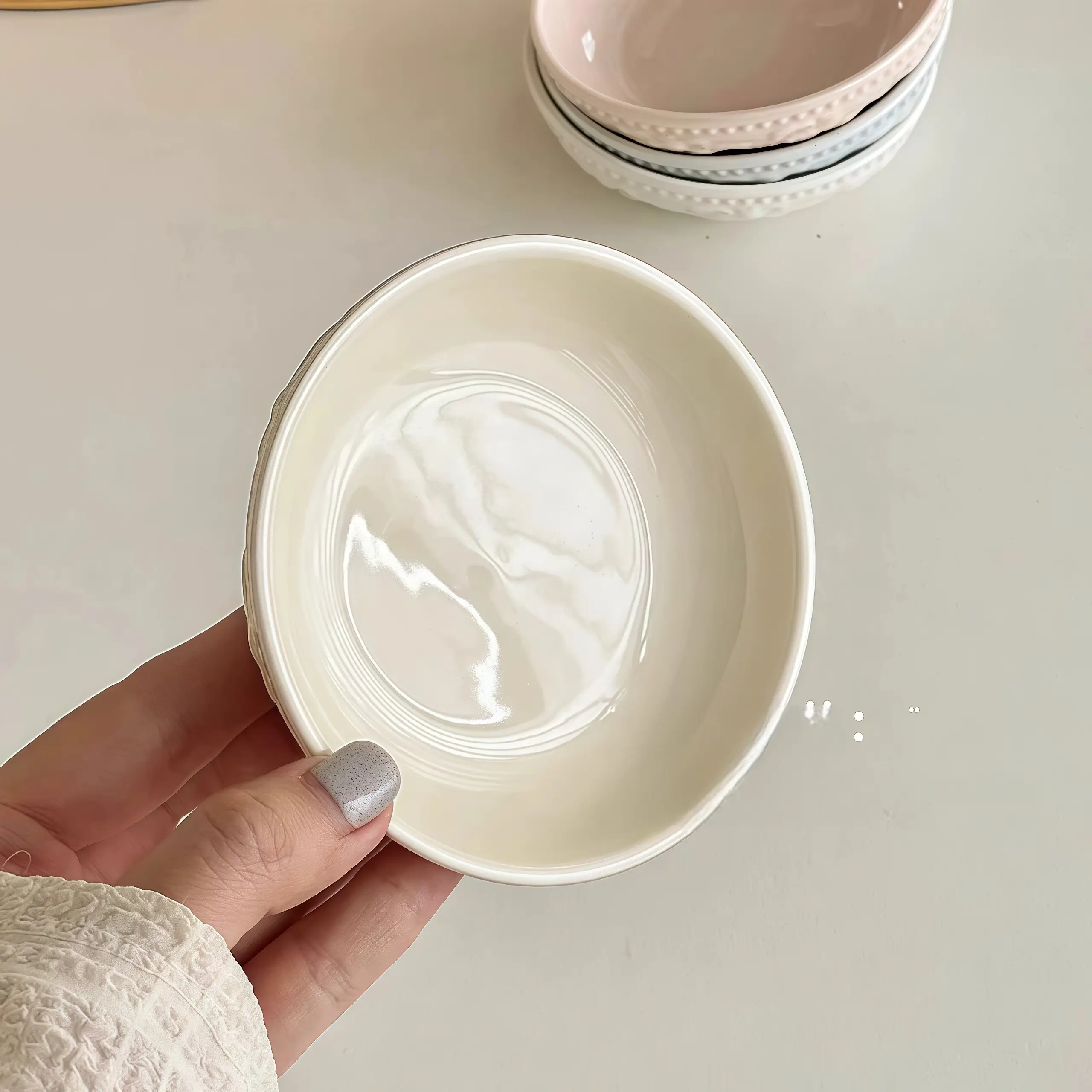 Otterware – Großhandel Schüssel – Geprägte Keramik-Mini-Schale mit Erdbeermotiv (4 Farben)9