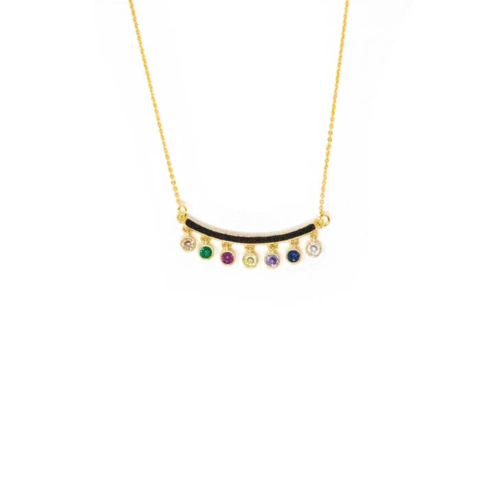 Bar Necklace With Swag for wholesale by The Sis Kiss