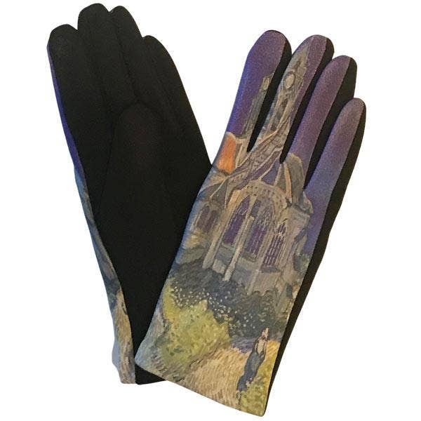 The Magic Scarf Company - Wholesale Gloves - Women's - 3709 - Art Design Touch Screen Gloves2