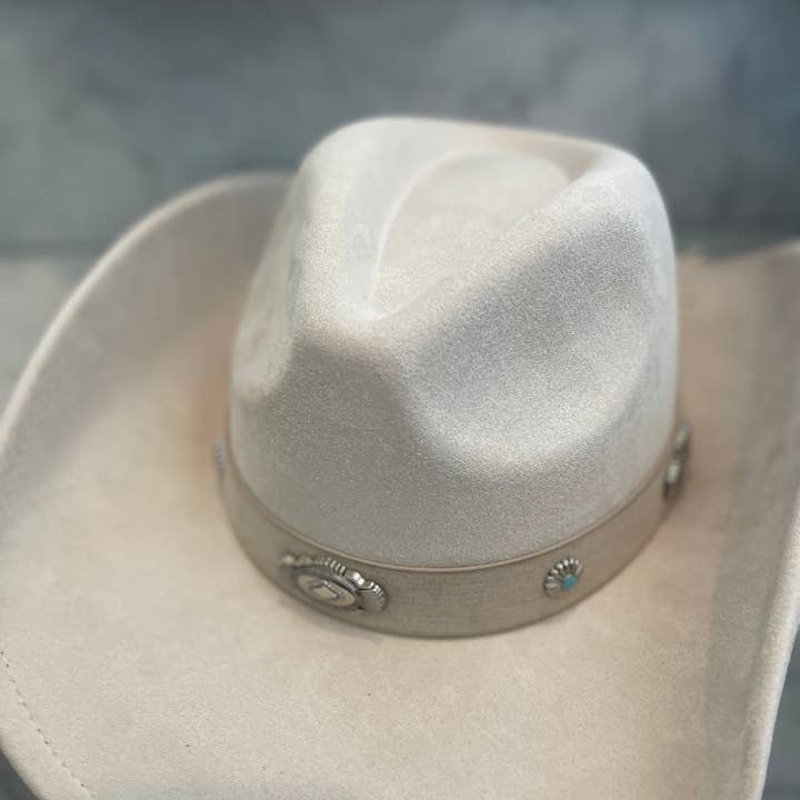 Love and Thyme - Wholesale Cowboy Hat – Women’s - Western Disc Ribbon Strap Cowboy Hat5
