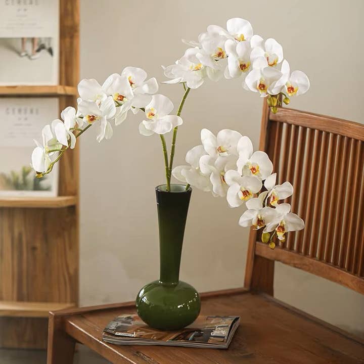 Rustic Reach - Wholesale Artificial Flowers - Real Touch Orchid Stem in Various Colors 35" Tall